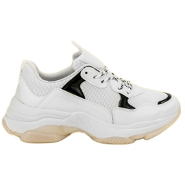 Small Swan Casualowe Sneakersy białe