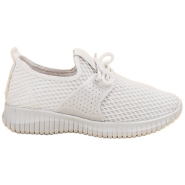 SHELOVET Tekstylne Buty Sportowe białe