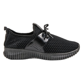 SHELOVET Tekstylne Buty Sportowe czarne