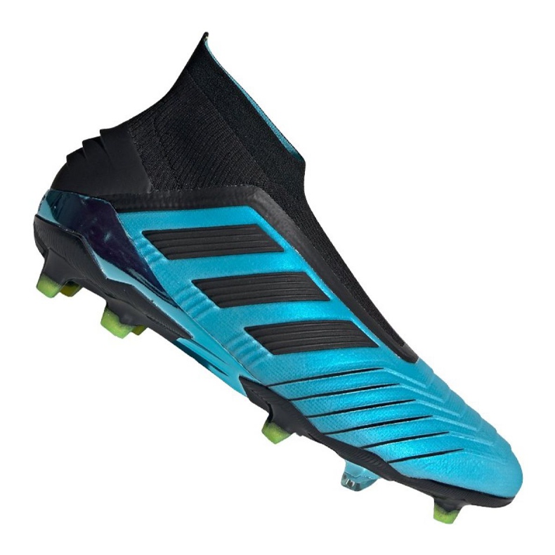Buty piłkarskie adidas Predator 19+ Fg M F35613 niebieskie niebieskie