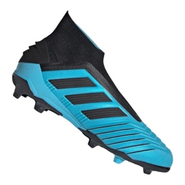 Buty piłkarskie adidas Predator 19+ Fg Jr G25788 niebieskie niebieskie
