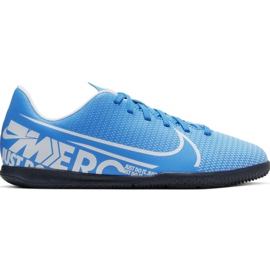 Buty piłkarskie Nike Mercurial Vapor 13 Club Ic Jr AT8169-414 niebieskie niebieskie
