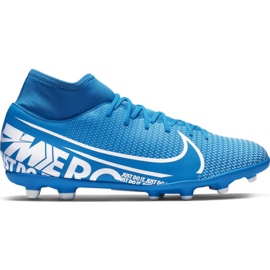 Buty piłkarskie Nike Mercurial Superfly 7 Club FG/MG M AT7949-414 niebieskie niebieskie