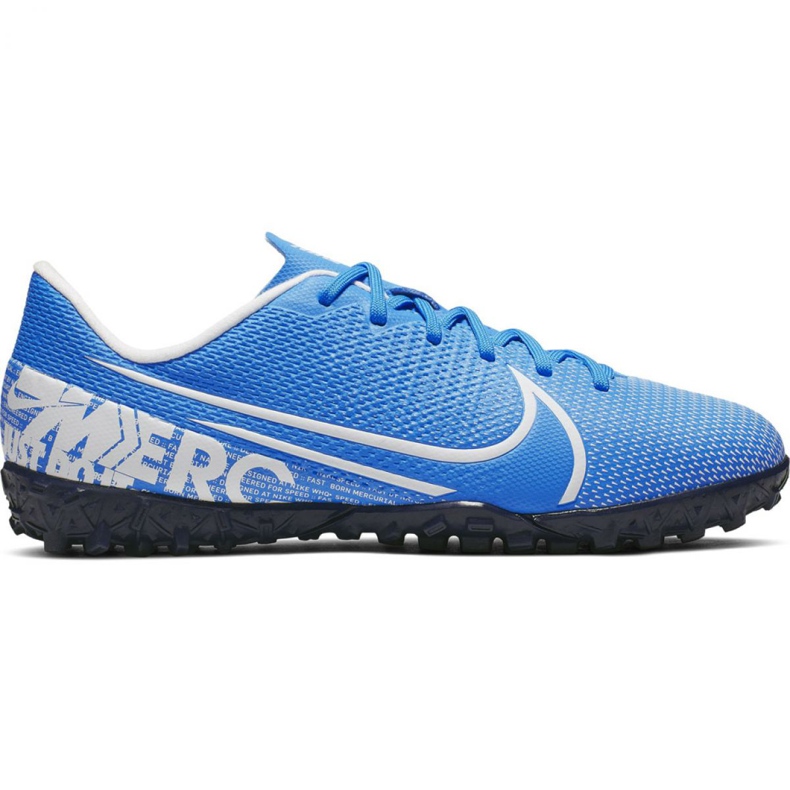 Buty piłkarskie Nike Mercurial Vapor 13 Academy Tf Jr AT8145 414 niebieskie