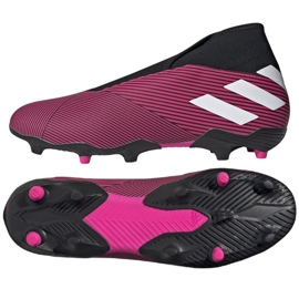 Buty piłkarskie adidas Nemeziz 19.3 Ll Fg M EF0372 różowe wielokolorowe