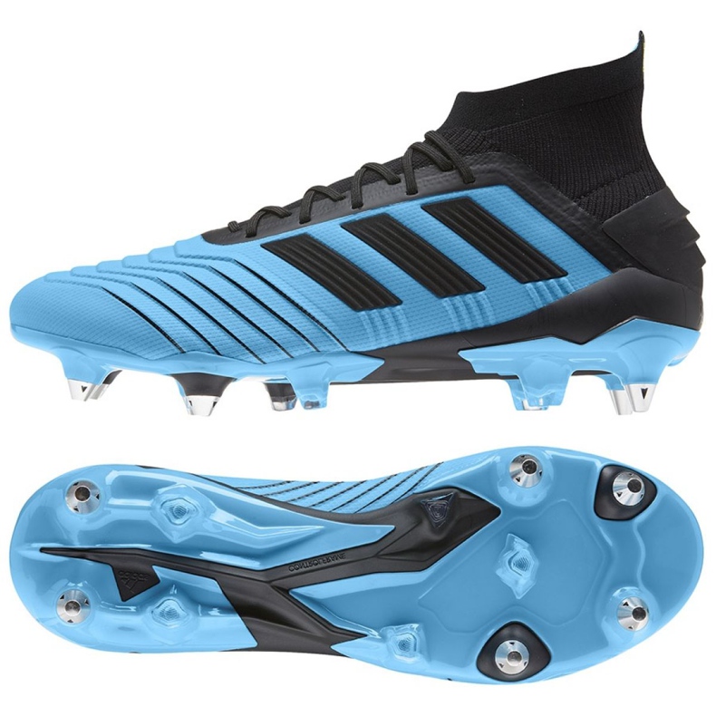 Buty piłkarskie adidas Predator 19.1 Sg M F99988 niebieskie niebieskie