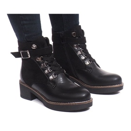 Ocieplane Botki Workery K-4 Czarny czarne