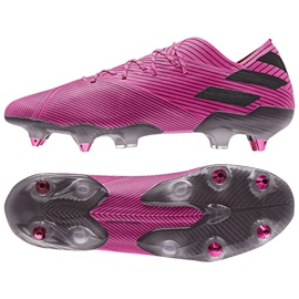 Buty piłkarskie adidas Nemeziz 19.1 Sg M F99838 różowe różowe