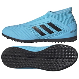 Buty piłkarskie adidas Predator 19.3 Ll Tf Jr EF9041 niebieskie niebieskie