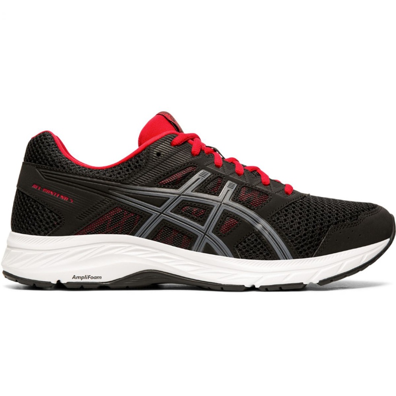 Buty Asics Gel Contend 5 M 1011A256 005 czarno czerwone czarne