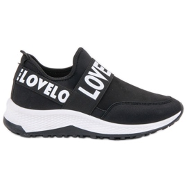 SHELOVET Wsuwane Zamszowe Obuwie czarne