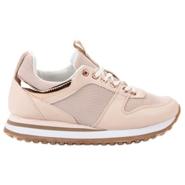 SDS Pudrowe Buty Sportowe różowe