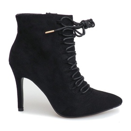 Botki Na Szpilce 595SE Czarny czarne