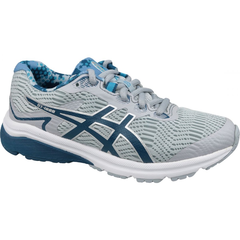 Buty biegowe Asics GT-1000 8 Gs Jr 1014A092-020 szare wielokolorowe