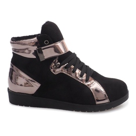 Ocieplane Trampki 2026-1 Czarny czarne szare