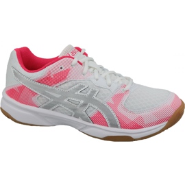 Buty do siatkówki Asics Gel-Tactic Gs Jr 1074A014-101 białe szare