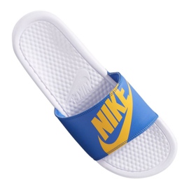 Klapki Nike Benassi Jdi Print 631261-104 niebieskie