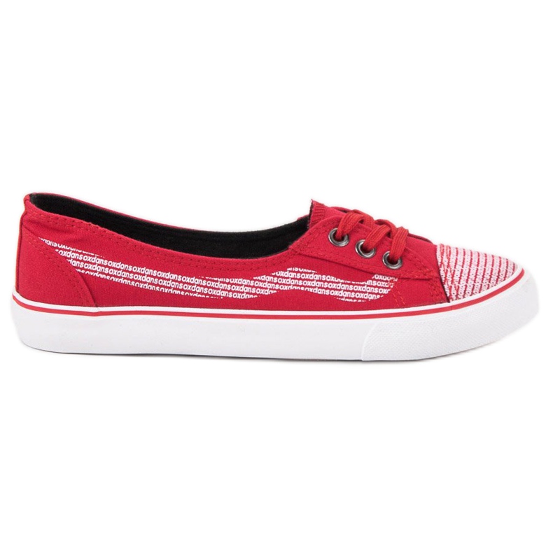 J. Star Czerwone Tenisówki białe