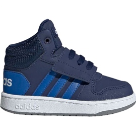Buty dla dzieci adidas Hoops Mid 2.0 EE6714 granatowe