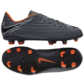 Buty piłkarskie Nike Hypervenom Phantom Iii Club Fg Jr AH7290-081 szare wielokolorowe