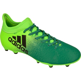 Buty piłkarskie adidas X 16.3 Fg M BB5855 zielone zielone