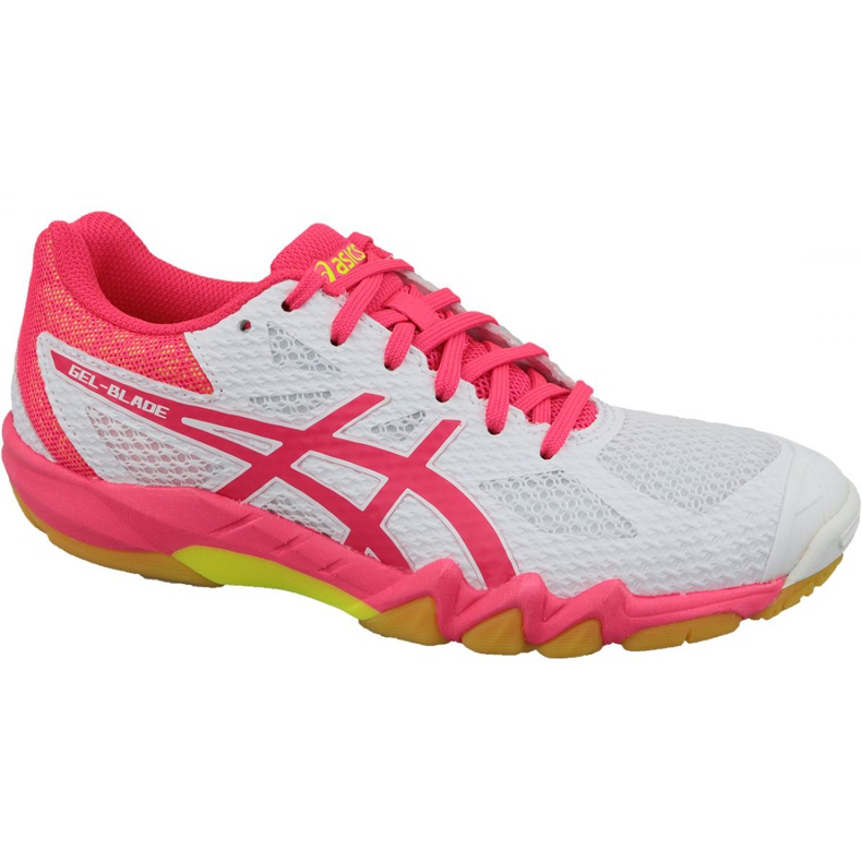 Buty do squasha Asics Gel-Blade 7 M 1072A032-100 białe białe