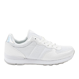 Białe męskie obuwie sportowe 5535A-1