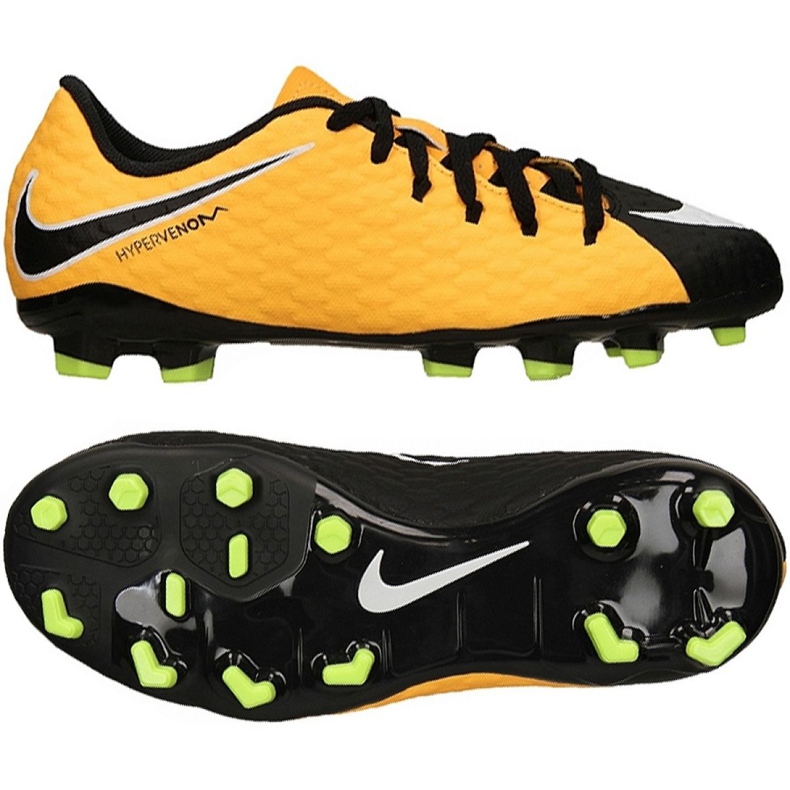 Buty Nike Hypervenom Phelon Iii Fg Jr 852595 801 żółte