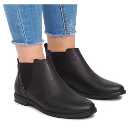 Botki Z Gumką 951-PA Czarny czarne