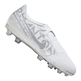 Buty piłkarskie Nike Phantom Vnm Academy Fg Jr AO0362-100 białe białe