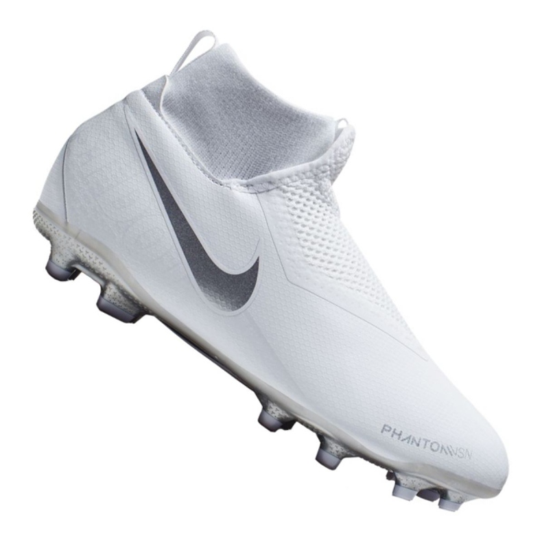 Buty piłkarskie Nike Phantom Vsn Academy Df Mg Jr AO3287-100 białe białe