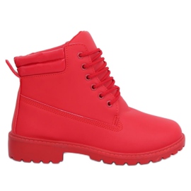 Timberki damskie czerwone W-3033 Red