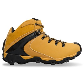 Brązowe ocieplane trekkingi męskie 9W4324