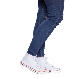 Wysokie Tenisówki SB22 Biały białe