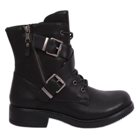 Botki militarne workery czarne C581 Black