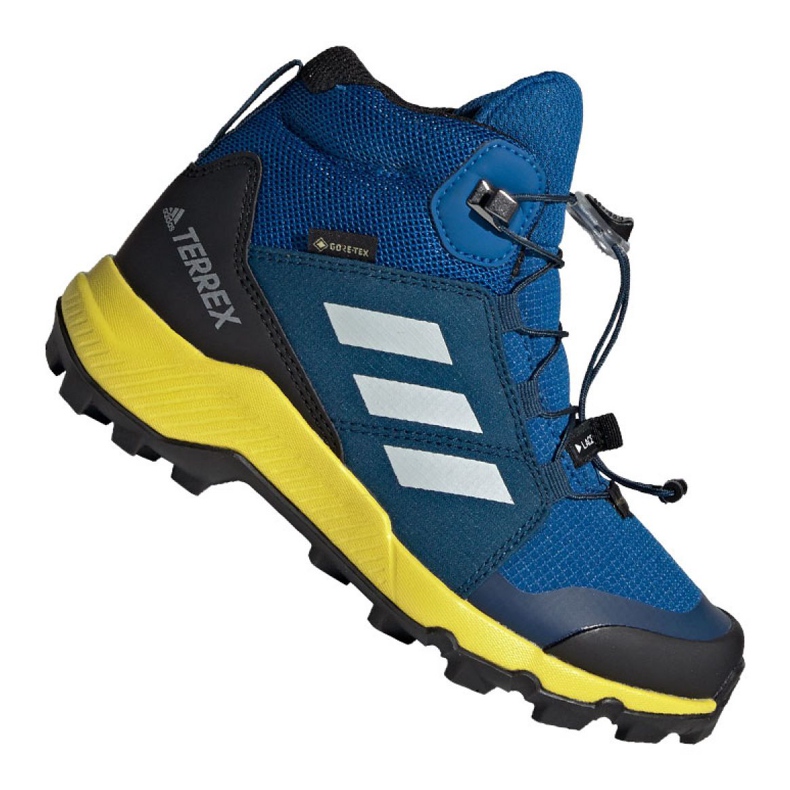 Buty adidas Terrex Mid Gtx Jr BC0596 czarne niebieskie zielone