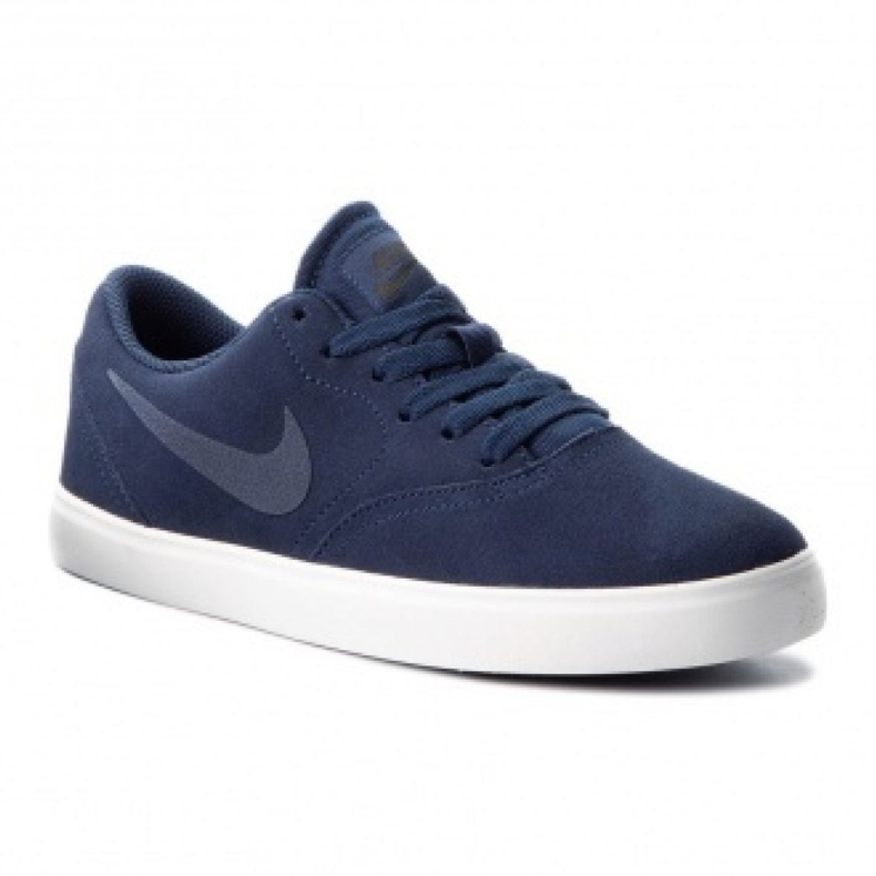 Buty Nike Sb Check Suede Jr AR0132-400 granatowe