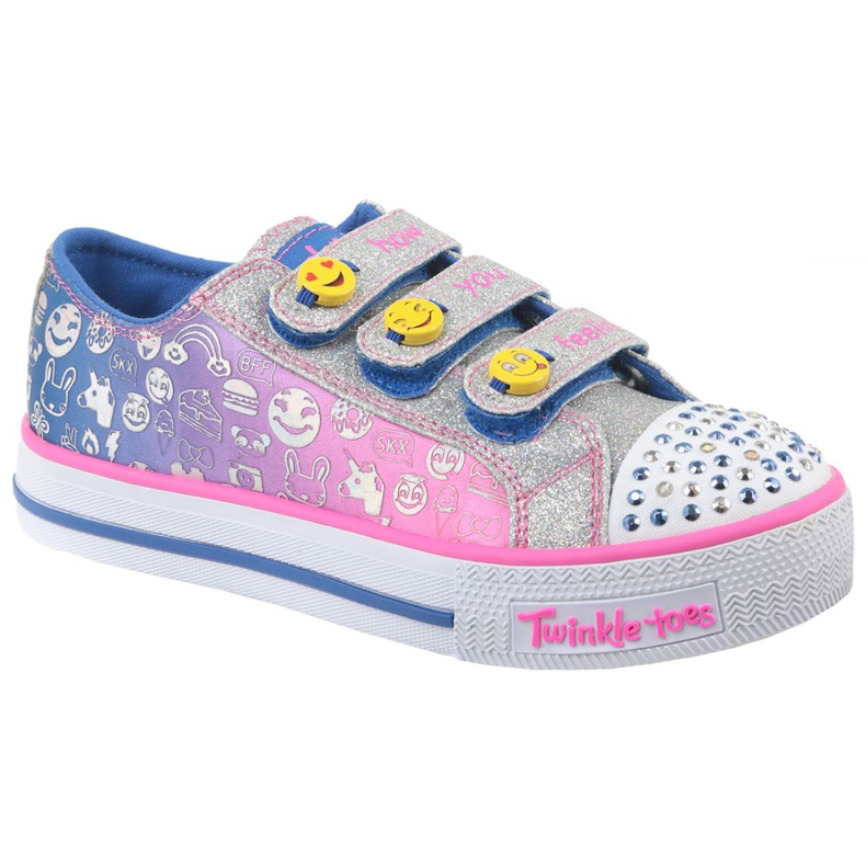 Buty Skechers Step Up Jr 10704L-BLNP wielokolorowe