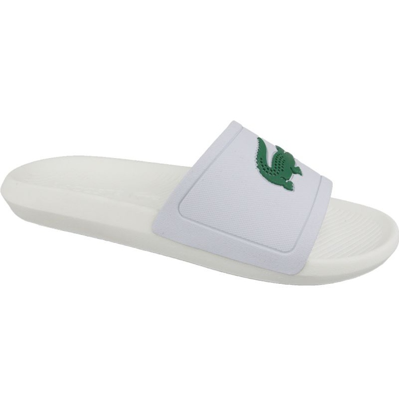 Klapki Lacoste Croco Slide 119 1 M 737CMA0018082 białe