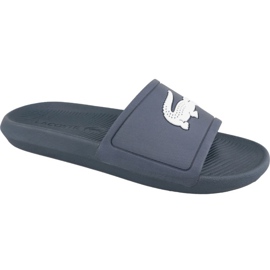 Klapki Lacoste Croco Slide 119 1 M 737CMA0018092 granatowe