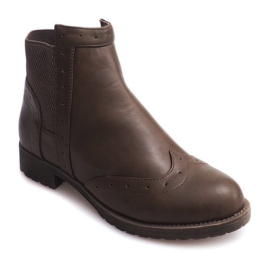 Klasyczne Botki Jazzówki W102 Khaki zielone
