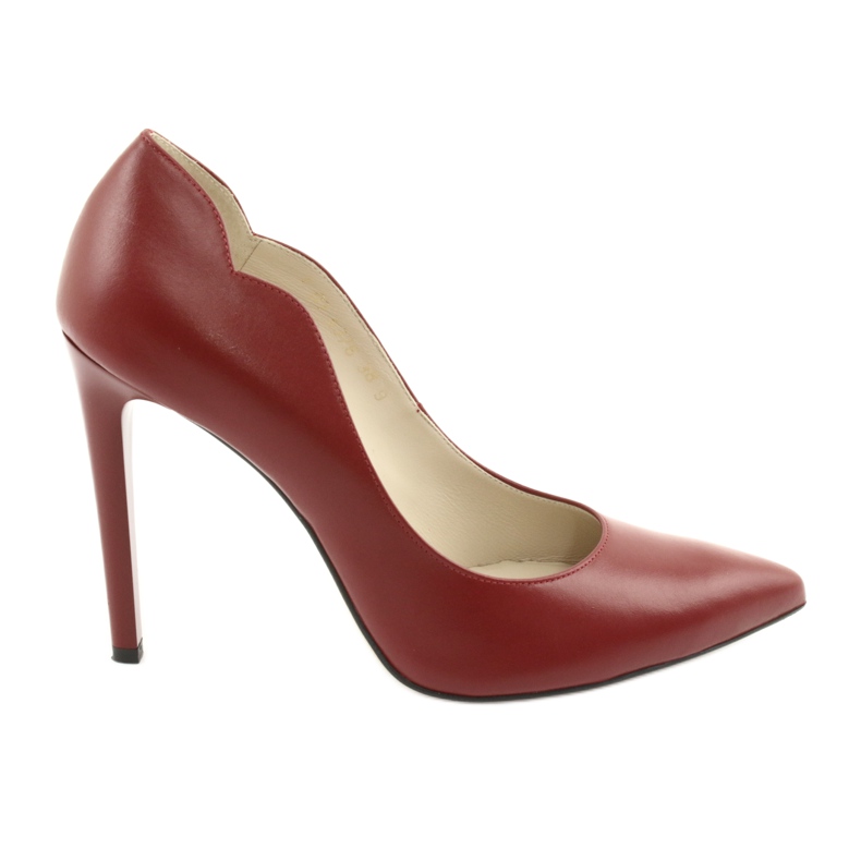 Czerwone czółenka na szpilce Anis 4376