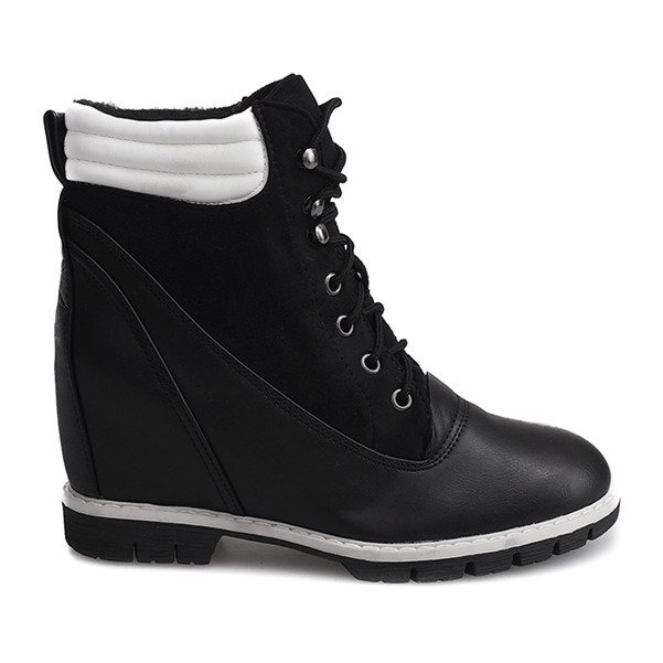 Ocieplane Timberki Na Kotrunie CN865 Czarny czarne