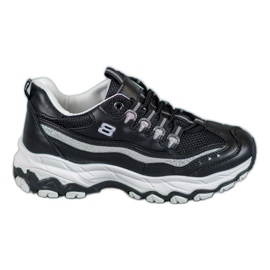 Yes Mile Sneakersy Z Brokatem czarne