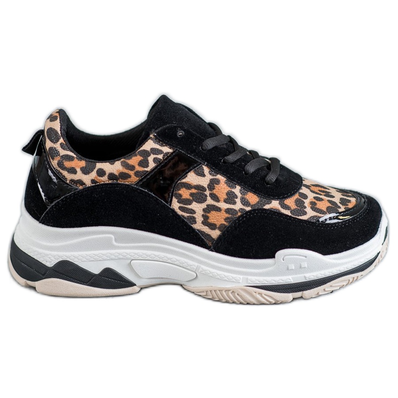 Kylie Sneakersy Leopard Print czarne wielokolorowe