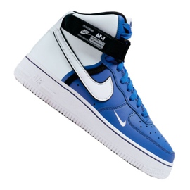 Buty Nike Air Force 1 High LV8 2 Jr CI2164-400 biało-niebieskie białe