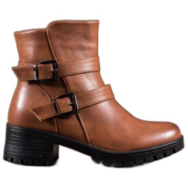 Abloom Workery Z Eko Skóry brązowe