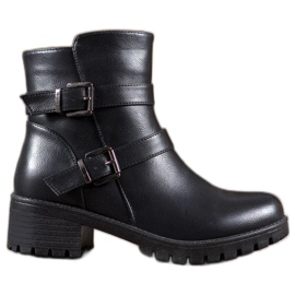 Abloom Workery Z Eko Skóry czarne