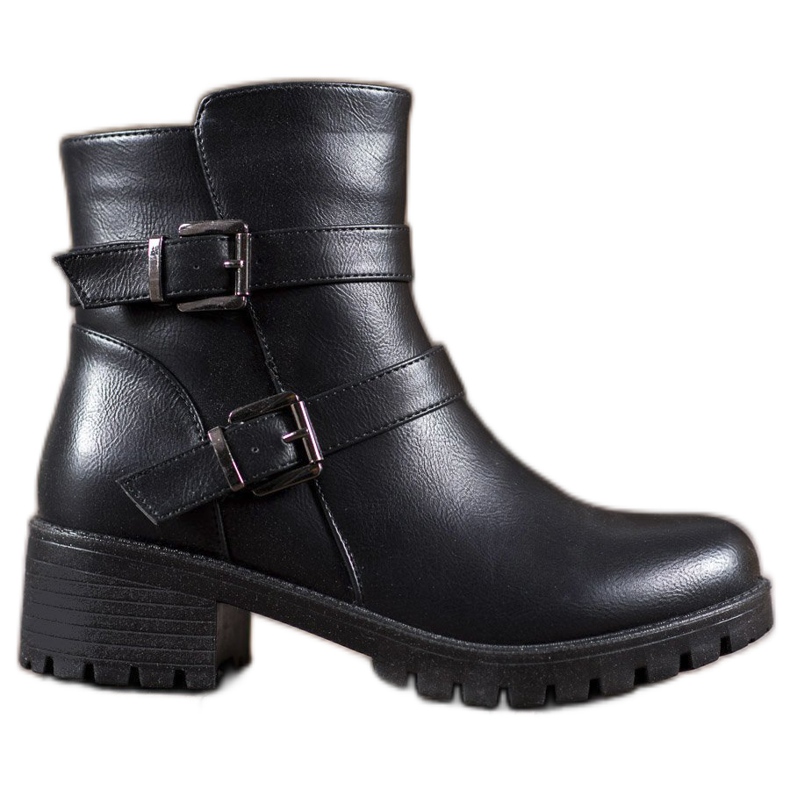 Abloom Workery Z Eko Skóry czarne