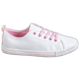 SHELOVET Wygodne Trampki białe